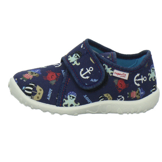 Superfit Hausschuhe Kinder Unisex - Kinder Spotty Blau-kombi