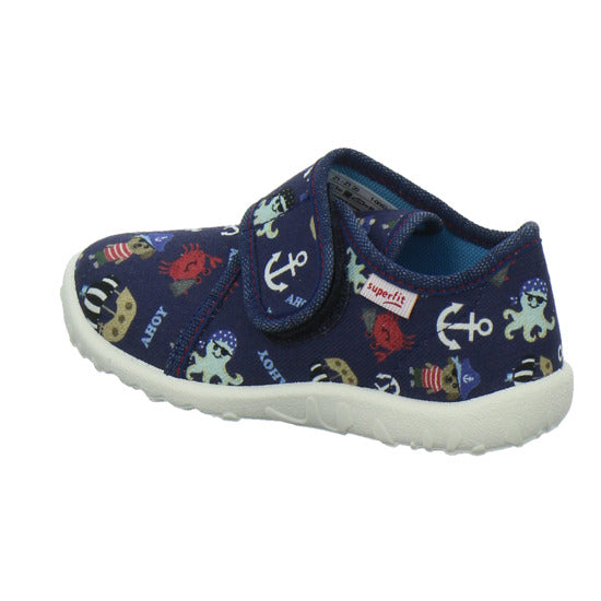 Superfit Hausschuhe Kinder Unisex - Kinder Spotty Blau-kombi