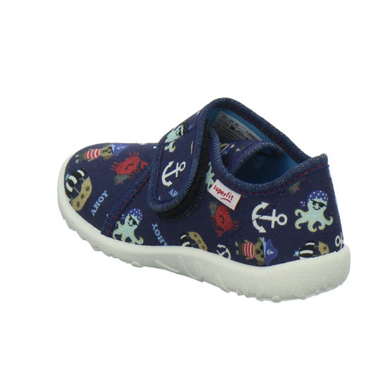 Superfit Hausschuhe Kinder Unisex - Kinder Spotty Blau-kombi