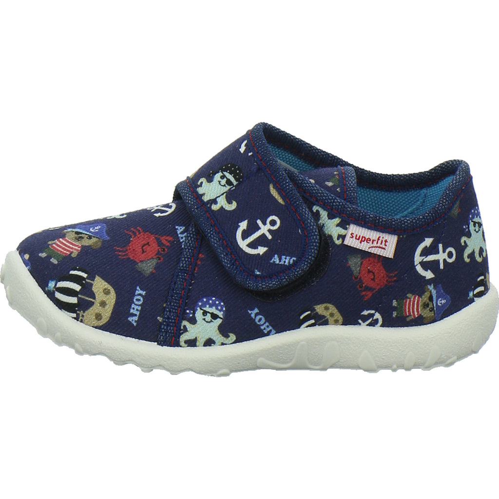 Superfit Hausschuhe Kinder Unisex - Kinder Spotty Blau-kombi