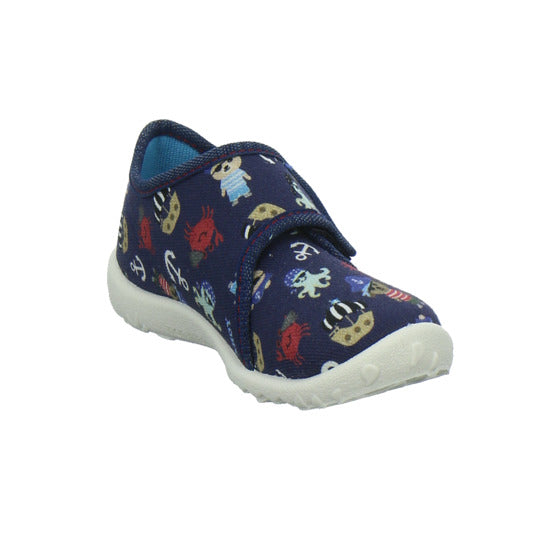 Superfit Hausschuhe Kinder Unisex - Kinder Spotty Blau-kombi