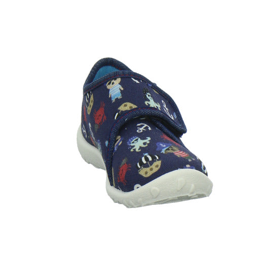 Superfit Hausschuhe Kinder Unisex - Kinder Spotty Blau-kombi