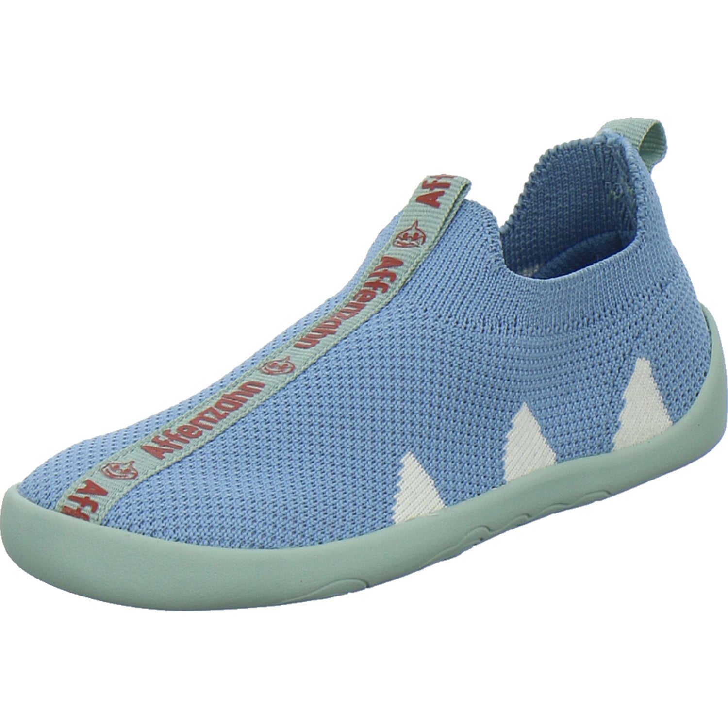 Affenzahn Hausschuhe Kinder Unisex - Kinder Knit Flinky Hellblau