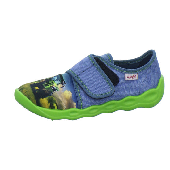 Superfit Hausschuhe Kinder Unisex - Kinder Bubble Blau-kombi