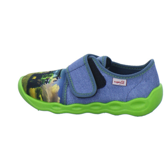 Superfit Hausschuhe Kinder Unisex - Kinder Bubble Blau-kombi