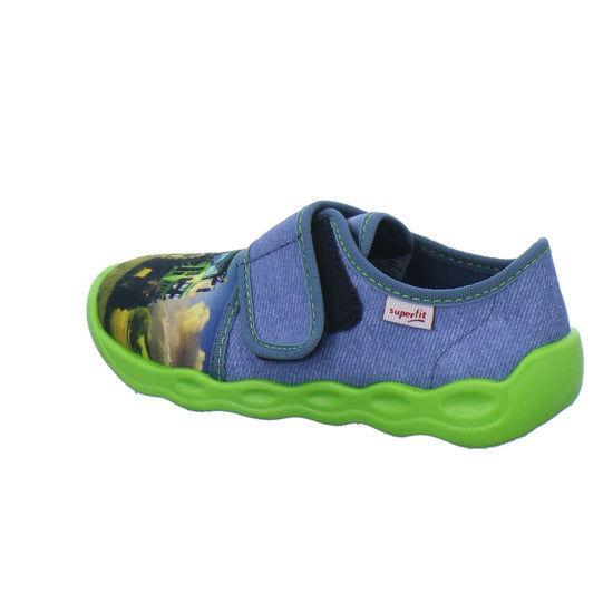 Superfit Hausschuhe Kinder Unisex - Kinder Bubble Blau-kombi