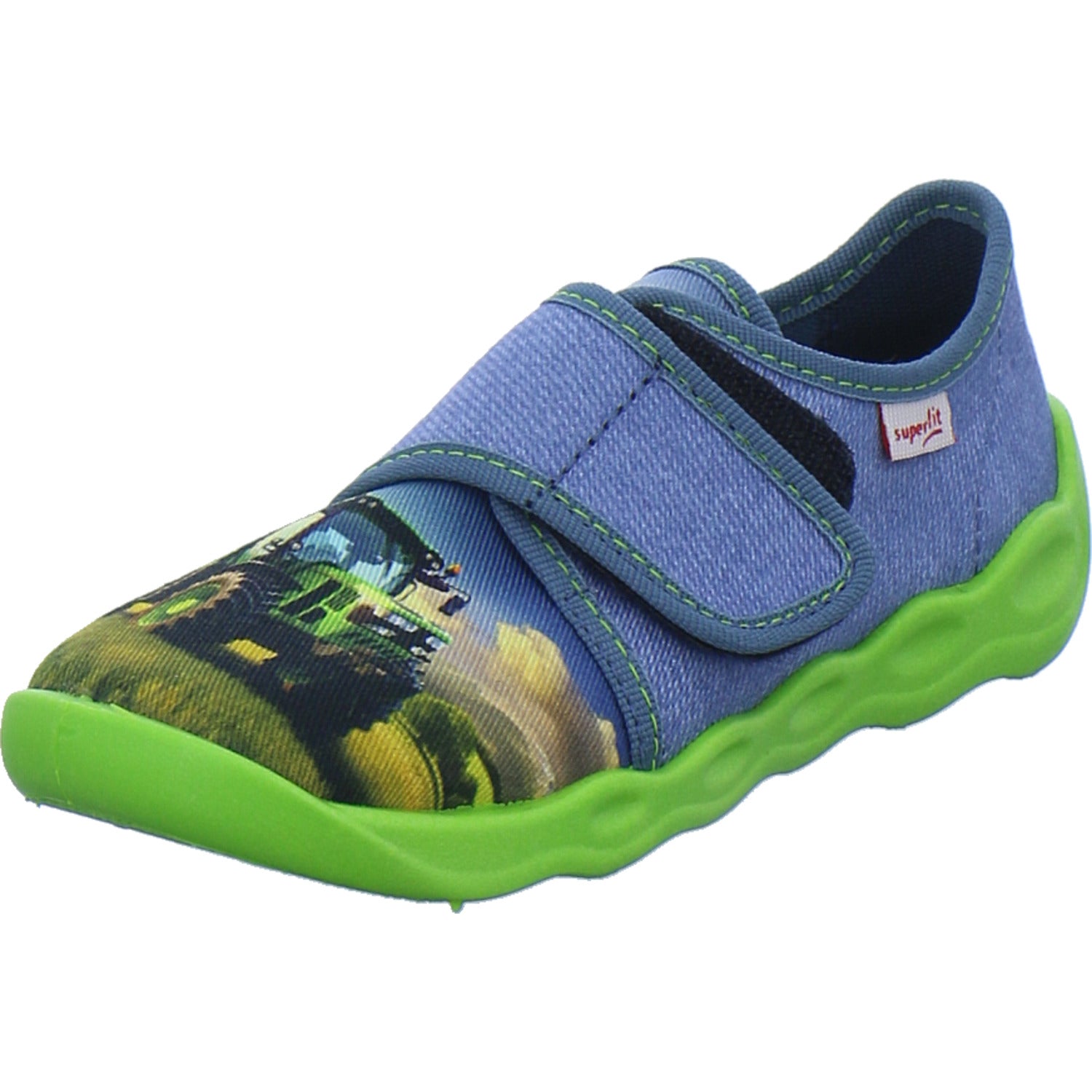 Superfit Hausschuhe Kinder Unisex - Kinder Bubble Blau-kombi