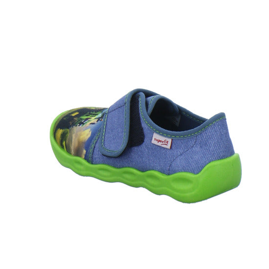 Superfit Hausschuhe Kinder Unisex - Kinder Bubble Blau-kombi