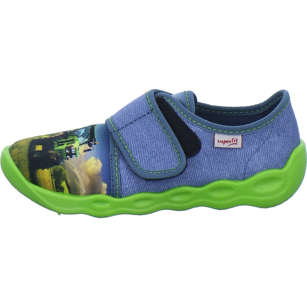 Superfit Hausschuhe Kinder Unisex - Kinder Bubble Blau-kombi
