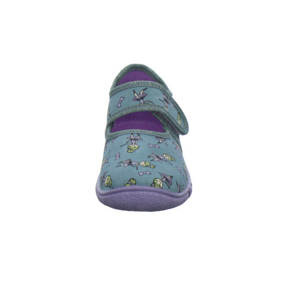 Superfit Belinda Hausschuhe Kinder Denim - 360° Ansicht