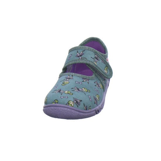 Superfit Belinda Hausschuhe Kinder Denim - 360° Ansicht
