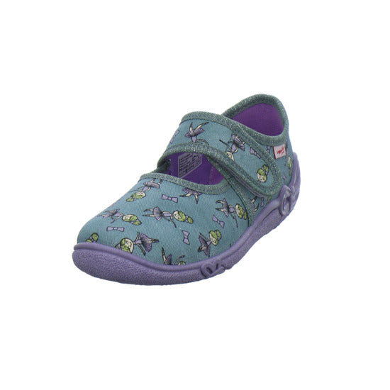 Superfit Belinda Hausschuhe Kinder Denim - 360° Ansicht