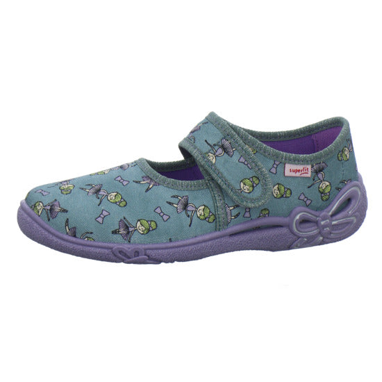Superfit Belinda Hausschuhe Kinder Denim - 360° Ansicht
