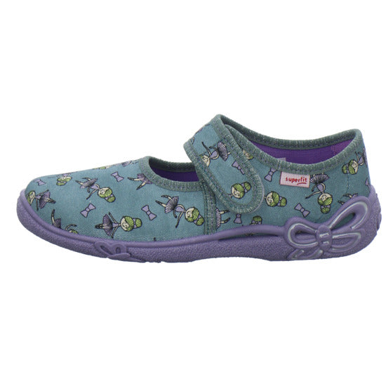 Superfit Belinda Hausschuhe Kinder Denim - 360° Ansicht