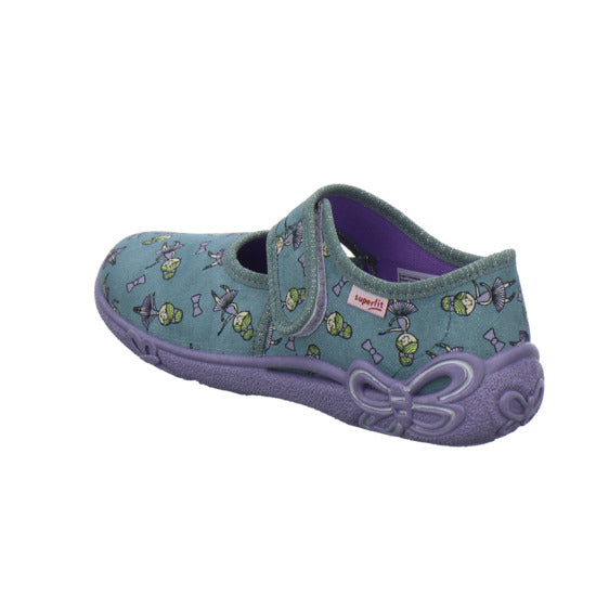 Superfit Belinda Hausschuhe Kinder Denim - 360° Ansicht