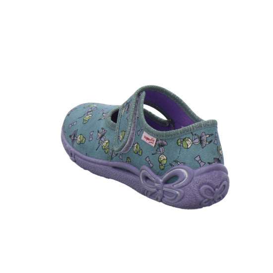 Superfit Belinda Hausschuhe Kinder Denim - 360° Ansicht