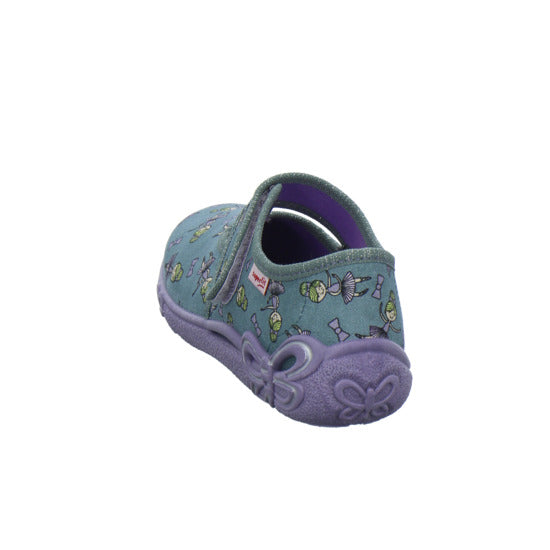 Superfit Belinda Hausschuhe Kinder Denim - 360° Ansicht