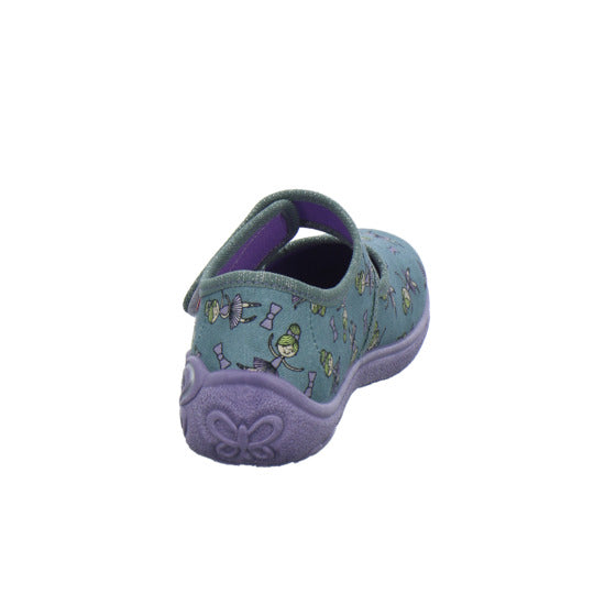 Superfit Belinda Hausschuhe Kinder Denim - 360° Ansicht