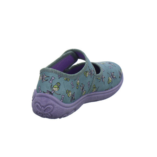 Superfit Belinda Hausschuhe Kinder Denim - 360° Ansicht