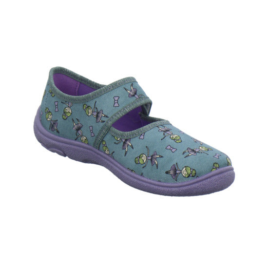 Superfit Belinda Hausschuhe Kinder Denim - 360° Ansicht
