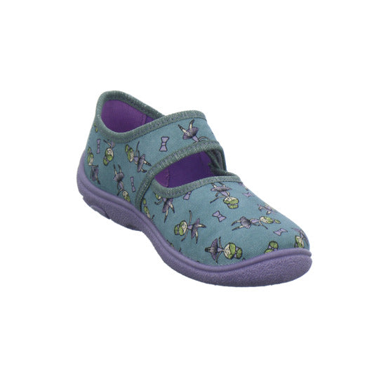 Superfit Belinda Hausschuhe Kinder Denim - 360° Ansicht