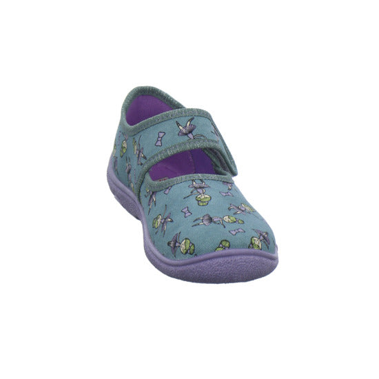 Superfit Belinda Hausschuhe Kinder Denim - 360° Ansicht