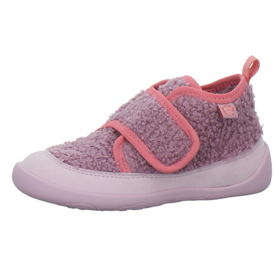 Affenzahn Vegan Fleecy Hausschuhe Kinder Rosa