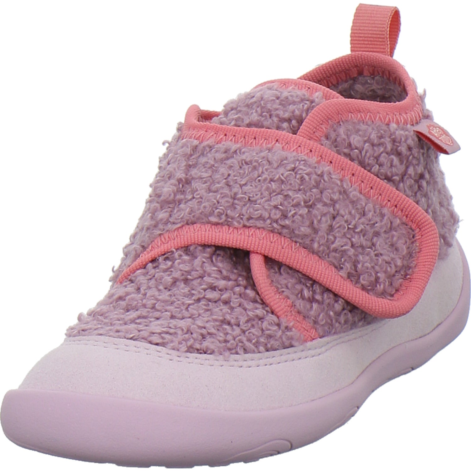 Affenzahn Vegan Fleecy Hausschuhe Kinder Rosa