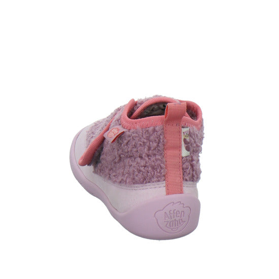 Affenzahn Vegan Fleecy Hausschuhe Kinder Rosa