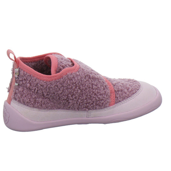 Affenzahn Vegan Fleecy Hausschuhe Kinder Rosa