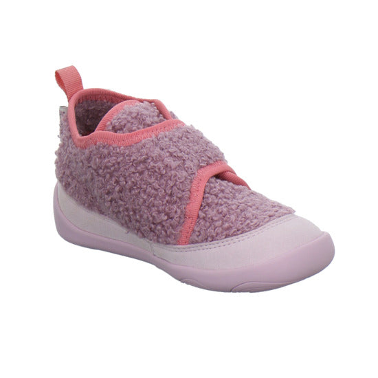 Affenzahn Vegan Fleecy Hausschuhe Kinder Rosa