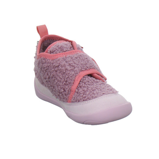 Affenzahn Vegan Fleecy Hausschuhe Kinder Rosa