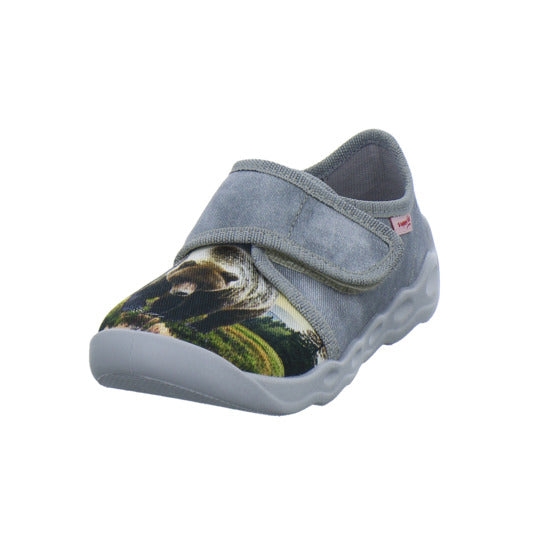 Superfit Bubble Hausschuhe Kinder Grau-kombi - 360° Ansicht