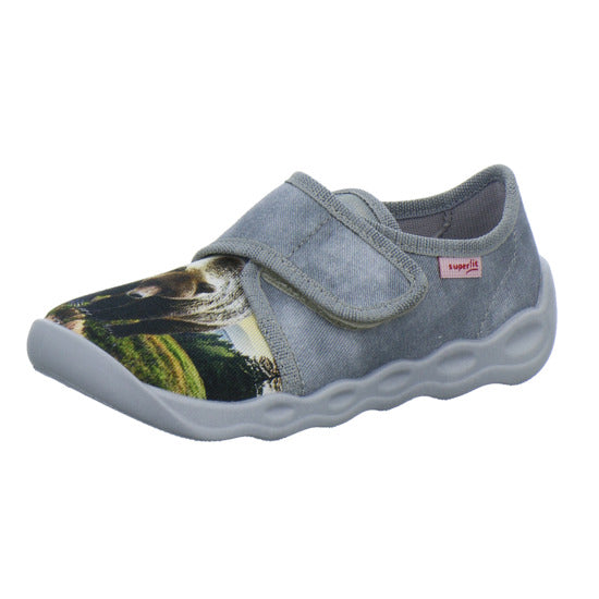 Superfit Bubble Hausschuhe Kinder Grau-kombi - 360° Ansicht