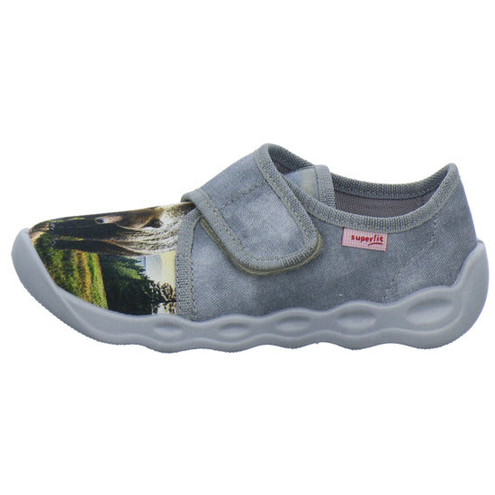 Superfit Bubble Hausschuhe Kinder Grau-kombi - 360° Ansicht
