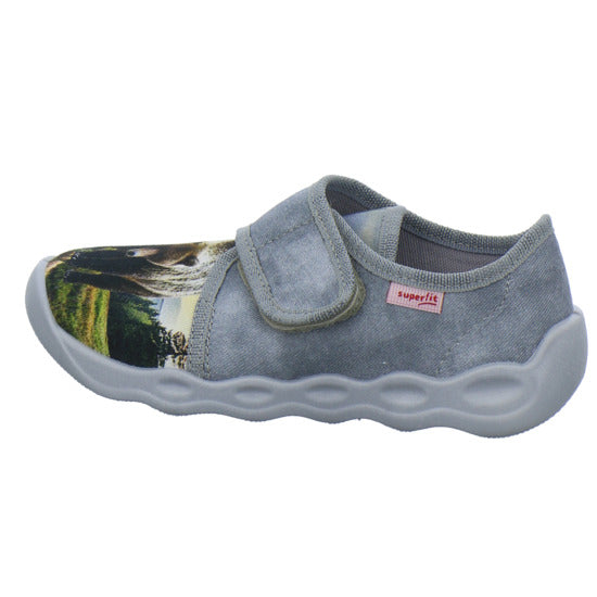 Superfit Bubble Hausschuhe Kinder Grau-kombi - 360° Ansicht