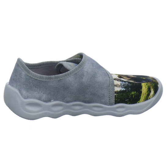 Superfit Bubble Hausschuhe Kinder Grau-kombi - 360° Ansicht