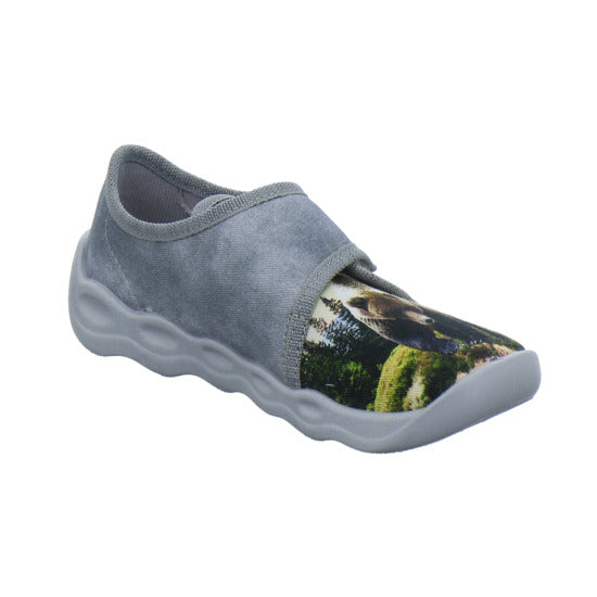 Superfit Bubble Hausschuhe Kinder Grau-kombi - 360° Ansicht