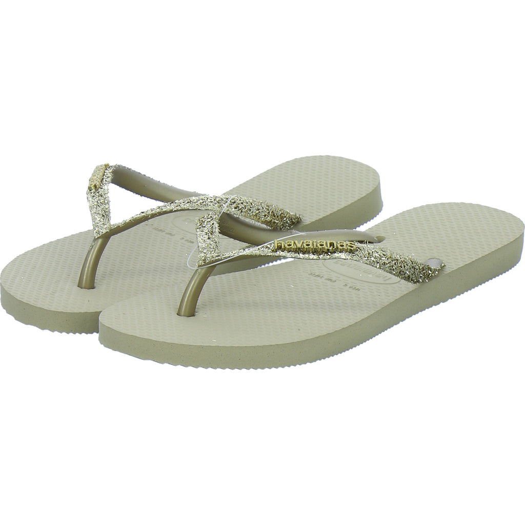 Havaianas Damen Damen Slim Glitter Gold