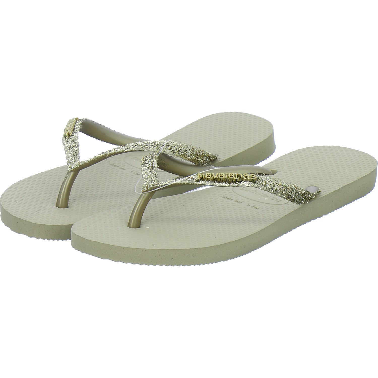 Havaianas Damen Damen Slim Glitter Gold