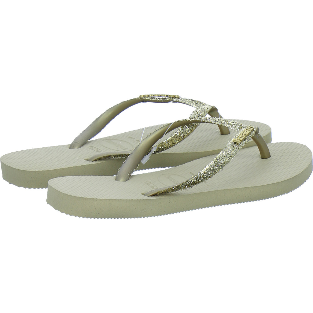 Havaianas Damen Damen Slim Glitter Gold