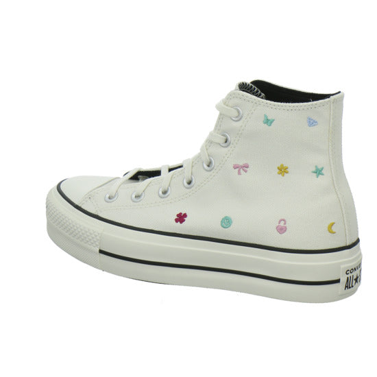 Converse CTAS LIFT HI VINTAGE WHITE/VIN Turnschuhe Weiß-kombi