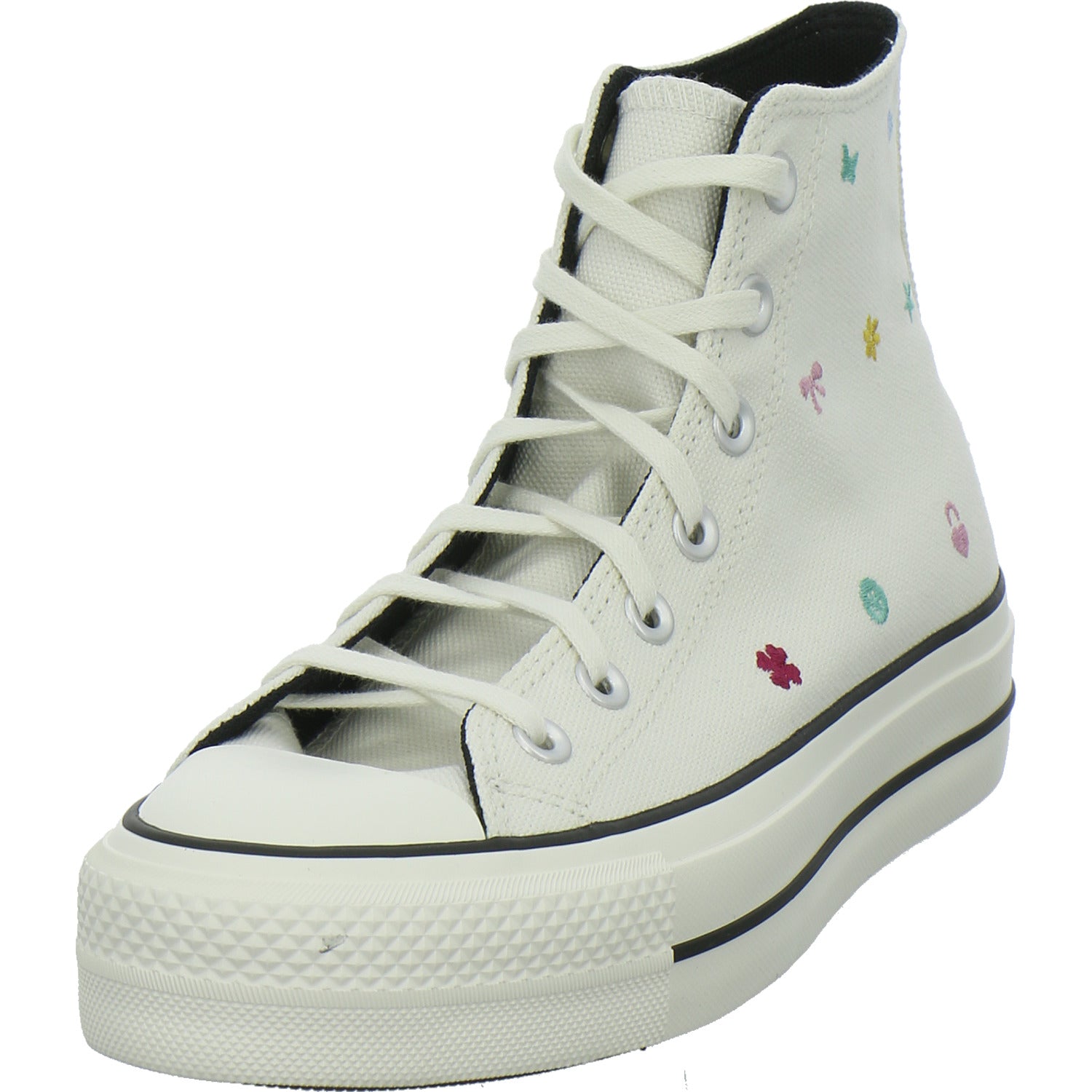 Converse CTAS LIFT HI VINTAGE WHITE/VIN Turnschuhe Weiß-kombi
