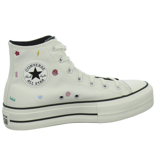 Converse CTAS LIFT HI VINTAGE WHITE/VIN Turnschuhe Weiß-kombi