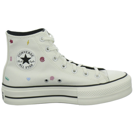 Converse CTAS LIFT HI VINTAGE WHITE/VIN Turnschuhe Weiß-kombi