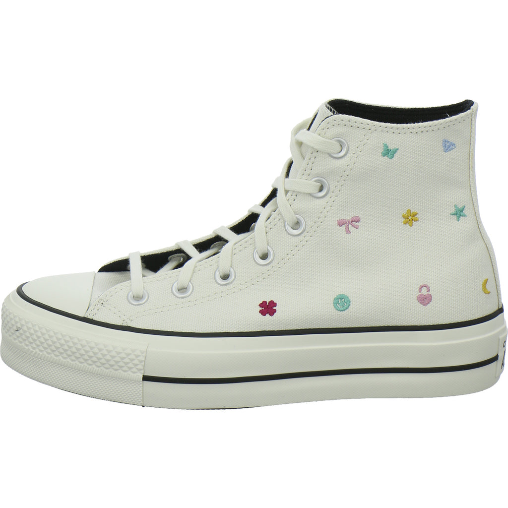 Converse CTAS LIFT HI VINTAGE WHITE/VIN Turnschuhe Weiß-kombi