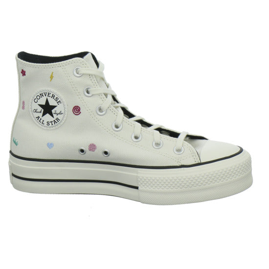 Converse CTAS LIFT HI VINTAGE WHITE/VIN Turnschuhe Weiß-kombi