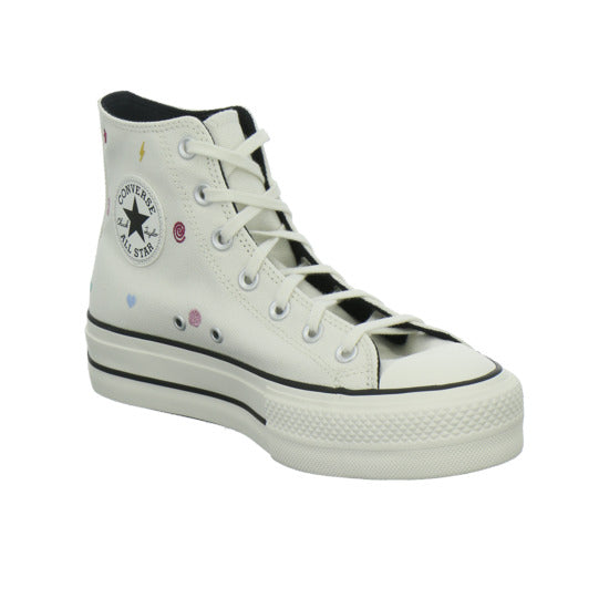 Converse CTAS LIFT HI VINTAGE WHITE/VIN Turnschuhe Weiß-kombi